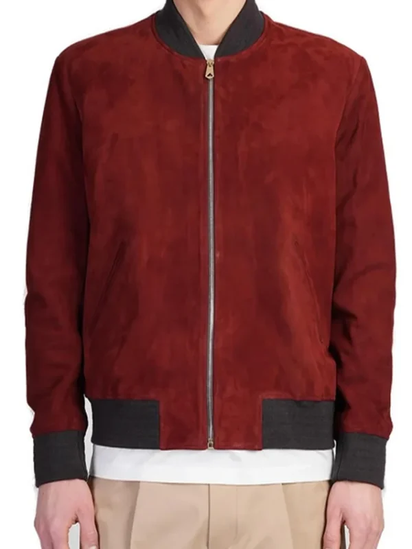 The Today Show Jared Harris Suede Jacket