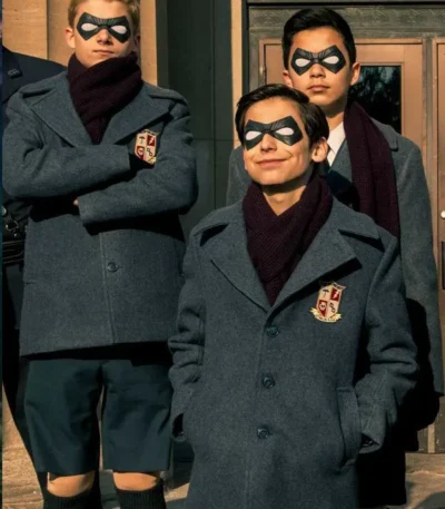 The Umbrella Academy School Uniform Wool Grey Coat