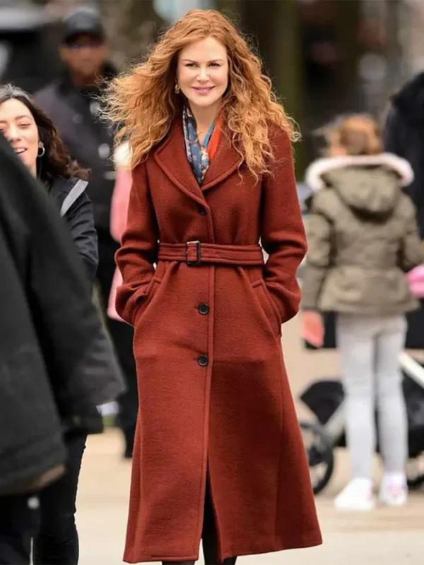 The Undoing Nicole Kidman Brown Long Coat