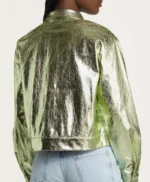 The Upshaws Tasha Metallic Leather Jacket