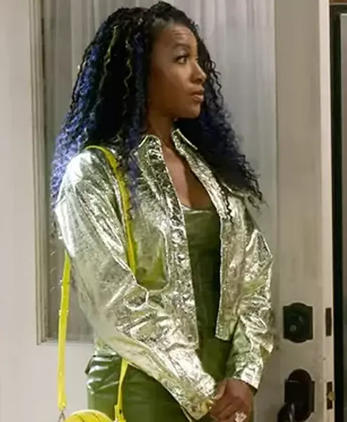 The Upshaws Tasha Metallic Leather Jacket The Upshaws Tasha Metallic Leather Jacket
