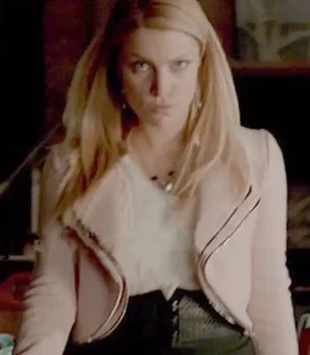 The Vampire Diaries S07 Teressa Liane Biker Leather Jacket