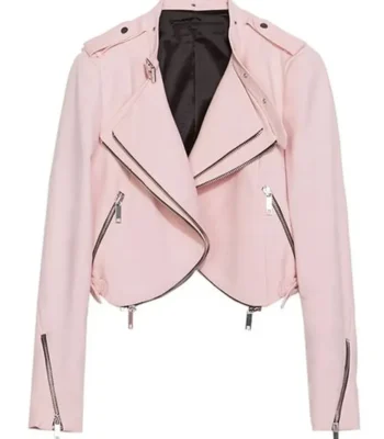 The Vampire Diaries S07 Teressa Liane Biker Leather Jacket