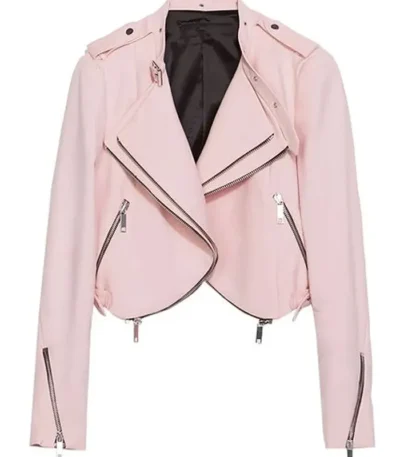 The Vampire Diaries S07 Teressa Liane Biker Leather Jacket