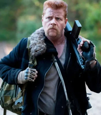 The Walking Dead Abraham Ford Black Fur Collar Jacket