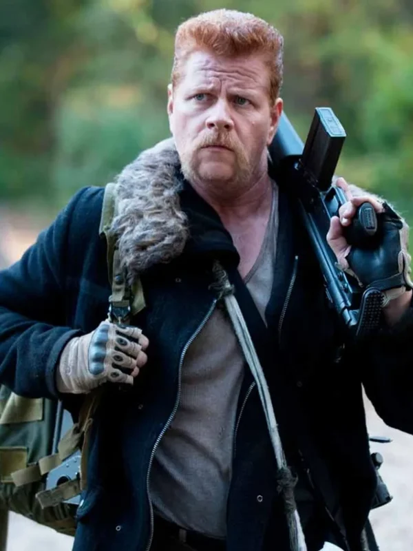 The Walking Dead Abraham Ford Black Fur Collar Jacket