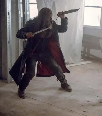 The Walking Dead Beta Leather Long Coat