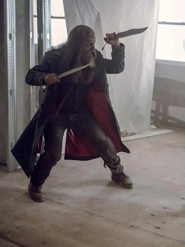 The Walking Dead Beta Leather Long Coat