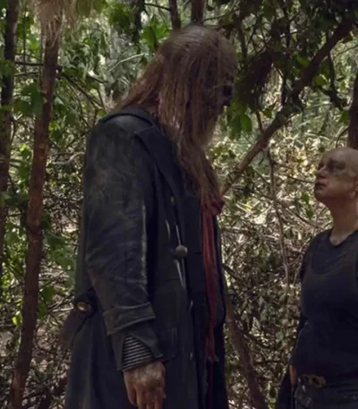 The Walking Dead Beta Leather Long Coat