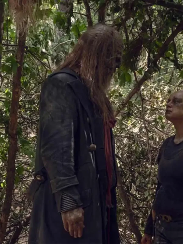The Walking Dead Beta Leather Long Coat