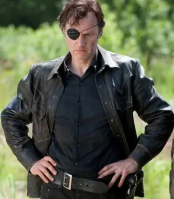 The Walking Dead Governor Leather Black Jacket