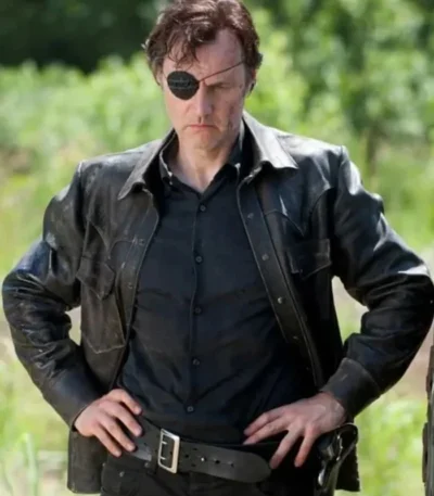 The Walking Dead Governor Leather Black Jacket