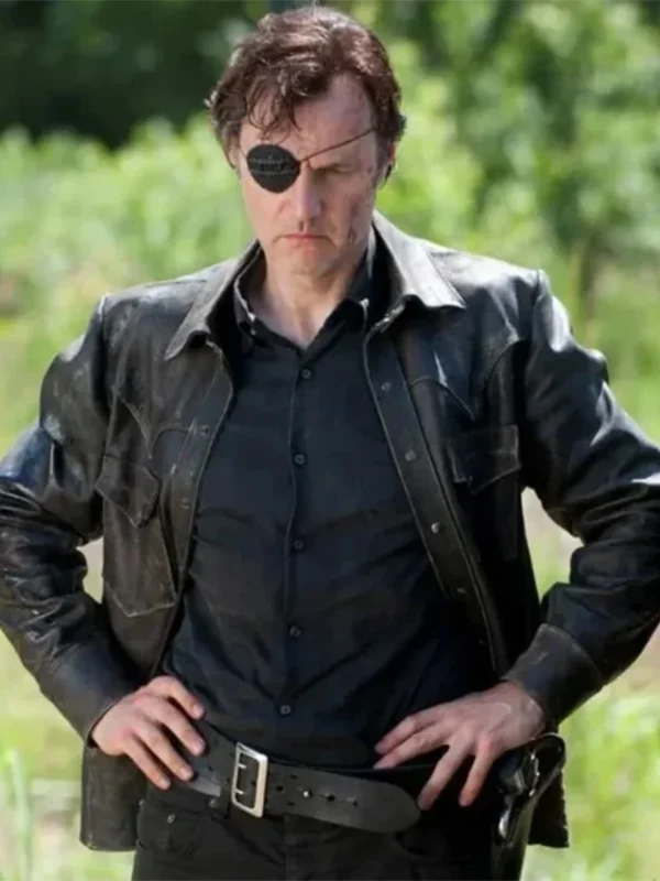 The Walking Dead Governor Leather Black Jacket
