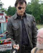 The Walking Dead Governor Leather Black Jacket