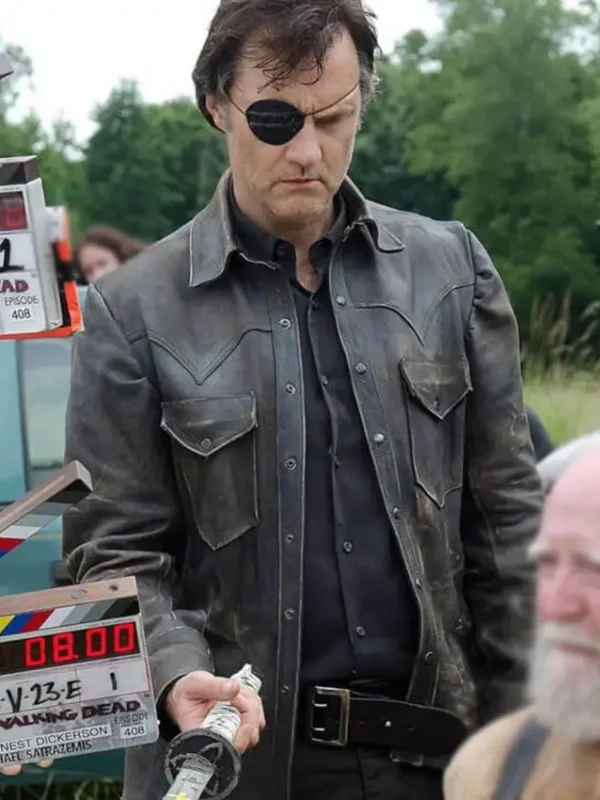 The Walking Dead Governor Leather Black Jacket