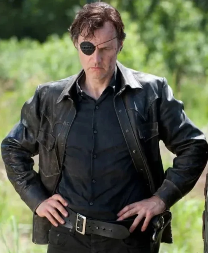 The Walking Dead Governor Leather Black Jacket The Walking Dead Governor Leather Black Jacket