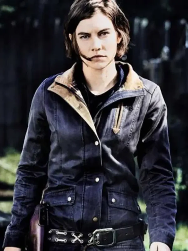 The Walking Dead Maggie Greene S08 Blue Jacket