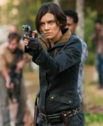 The Walking Dead Maggie Greene S08 Blue Jacket
