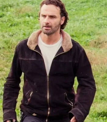 The Walking Dead S05 Rick Grimes Fur Collar Jacket