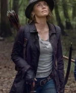 The Walking Dead S10 Lauren Cohan Brown Jacket