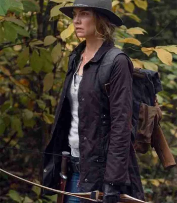 The Walking Dead S10 Lauren Cohan Brown Jacket