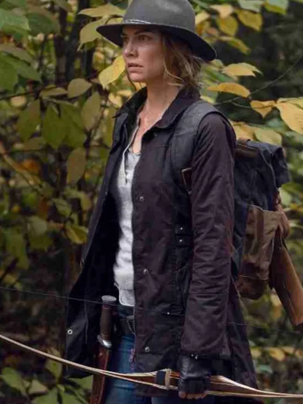 The Walking Dead S10 Lauren Cohan Brown Jacket