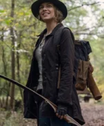 The Walking Dead S10 Lauren Cohan Brown Jacket