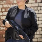 The Walking Dead Tara Chambler Black Bomber Jacket
