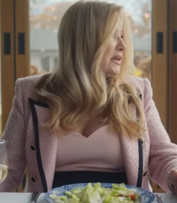 The Watcher Karen Calhoun Pink Blazer
