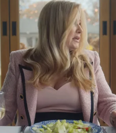 The Watcher Karen Calhoun Pink Blazer