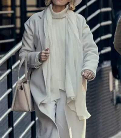 The Watcher Nora Brannock White Trench Coat