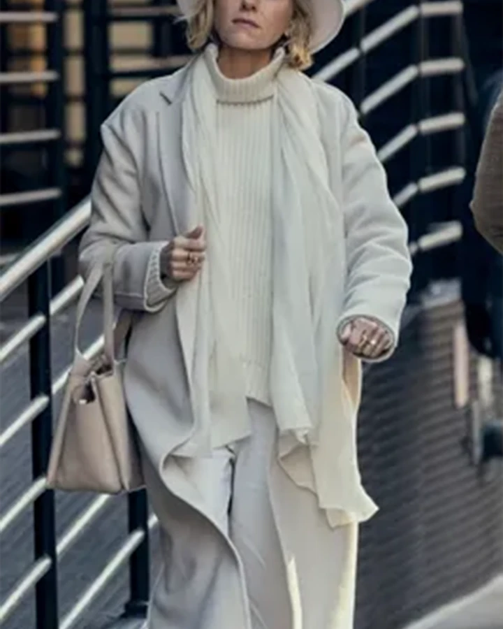 The Watcher Nora Brannock White Trench Coat The Watcher Nora Brannock White Trench Coat