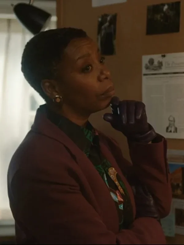 The Watcher Theodora Birch Maroon Coat