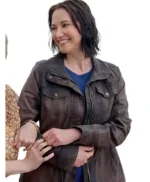 The Way Home S04 Kat Landry Brown Cotton Jacket