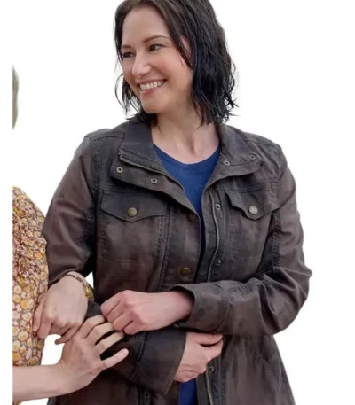 The Way Home S04 Kat Landry Brown Cotton Jacket