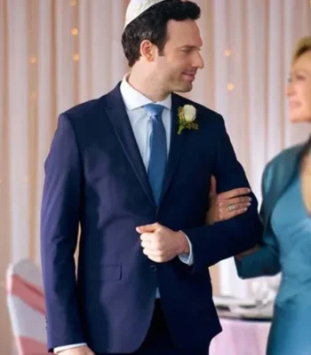 The Wedding Contract Jake Epstein Navy Blue Blazer