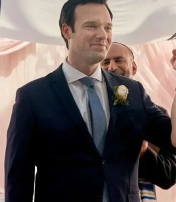 The Wedding Contract Jake Epstein Navy Blue Blazer