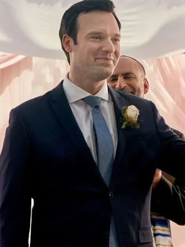 The Wedding Contract Jake Epstein Navy Blue Blazer