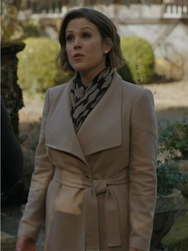 The Wedding Cottage 2023 Erin Krakow Brown Coat