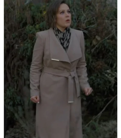 The Wedding Cottage 2023 Erin Krakow Brown Coat