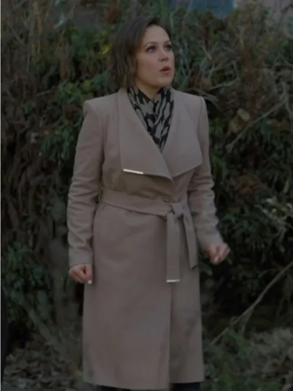 The Wedding Cottage 2023 Erin Krakow Brown Coat