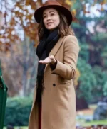 The Wedding Veil Inspiration 2023 Autumn Reeser Brown Coat