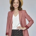 The Wedding Veil Inspiration 2023 Autumn Reeser Pink Blazer