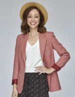 The Wedding Veil Inspiration 2023 Autumn Reeser Pink Blazer