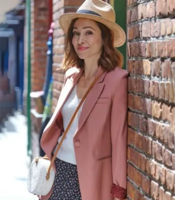 The Wedding Veil Inspiration 2023 Autumn Reeser Pink Blazer