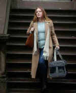 The Woman In The Window Anna Fox Brown Wool Trench Coat
