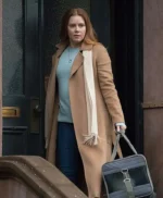 The Woman In The Window Anna Fox Brown Wool Trench Coat
