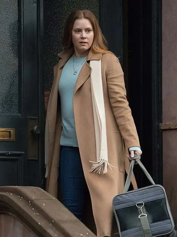 The Woman In The Window Anna Fox Brown Wool Trench Coat