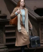 The Woman In The Window Anna Fox Brown Wool Trench Coat
