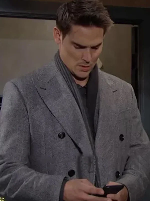 The Young and The Restless Adam Newman Grey Coat